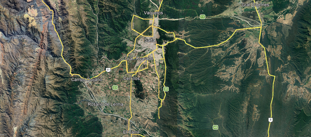 El caso Ciudad de Salta y Área Metropolitana del Valle de Lerma